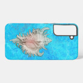 Conch Muschel "Beach Life" Samsung Galaxy Hülle (Rückseite (Horizontal))