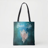 Conch Muschel "Beach Life" Tasche (Vorderseite)