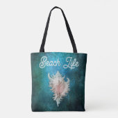 Conch Muschel "Beach Life" Tasche (Rückseite)