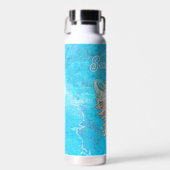Conch Muschel "Beach Life" Trinkflasche (Vorne)