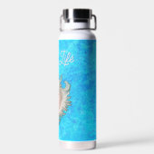 Conch Muschel "Beach Life" Trinkflasche (Rückseite)