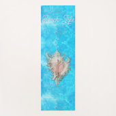 Conch Muschel "Beach Life" Yogamatte (Vorderseite)