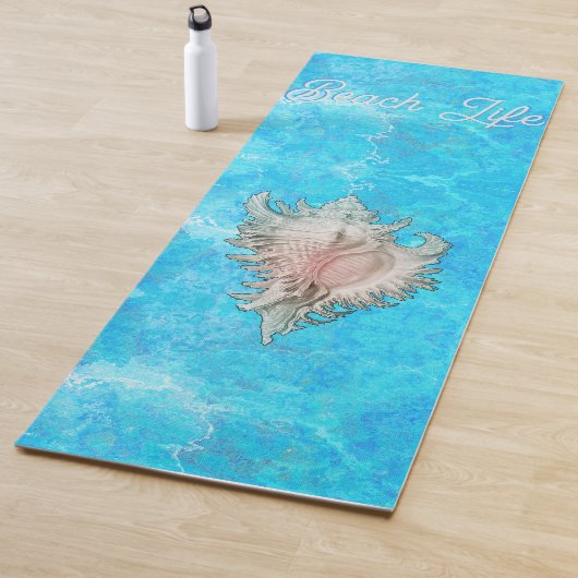 Conch Muschel "Beach Life" Yogamatte (Beispiel)