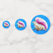 Conch Muschel Confetti Konfetti (Rückseiten)