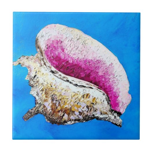 Conch Muschel Decorative Tile Fliese (Vorderseite)