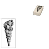 Conch Muschel gegenüber der Briefmarke der Kunst a Gummistempel (Stempel)