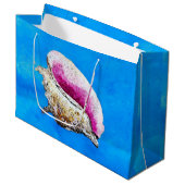 Conch Muschel Gift Bag Große Geschenktüte (Vorderseite Schrägansicht)