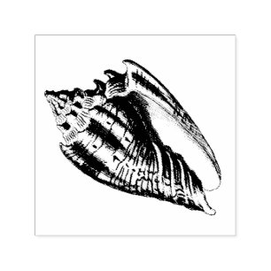 Conch-Muschel-Illustration Permastempel