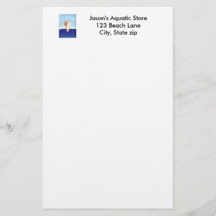 Conch-Muschel Ocean-Malerei, Business-Schreibwaren Briefpapier
