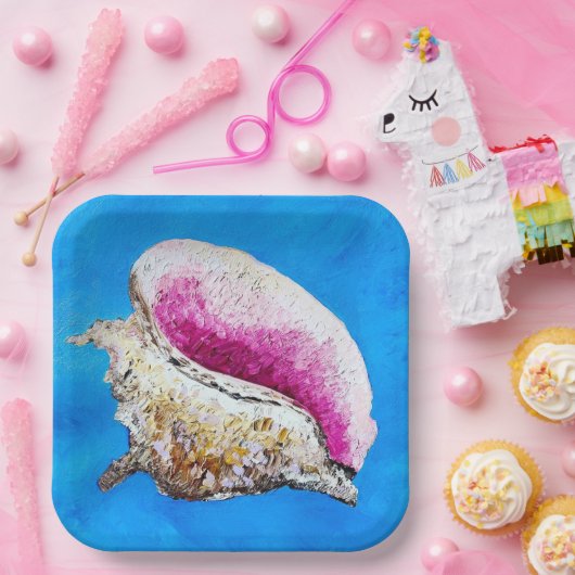 Conch Muschel Paper Teller (Party)