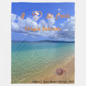 Conch Muschel Skulptur Fleece Blanket (Vorderseite)