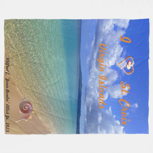 Conch Muschel Skulptur Fleece Blanket (Vorderseite (Horizontal))