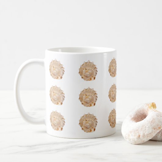 Conch-Muschel-Tasse Kaffeetasse (Mit Donut)