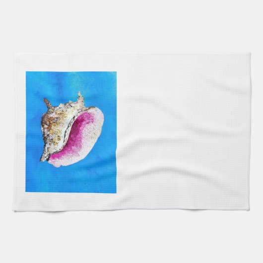 Conch Muschel Teetuch Geschirrtuch (Horizontal)
