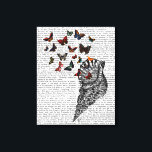 Conch Muschel und Schmetterlinge Leinwanddruck<br><div class="desc">Tiere & Natur</div>