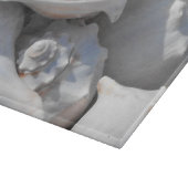 Conch-Muscheln schließen Schneidebrett (Ecke)