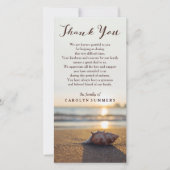 Conch on Beach | Beileid Vielen Dank Dankeskarte (Vorderseite)