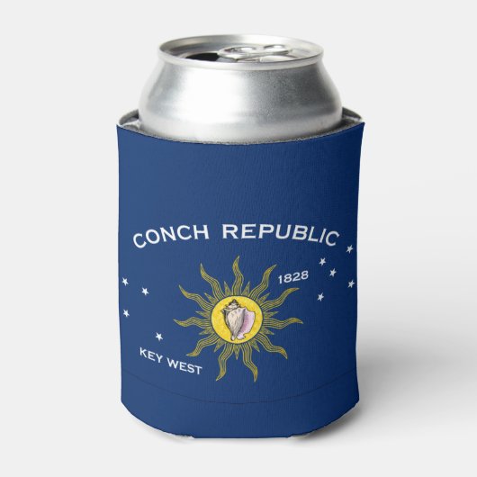 Conch Republic Flag Dosenkühler (Kanne Vorderseite)
