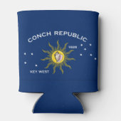 Conch Republic Flag Dosenkühler (Rückseite)