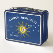 Conch Republic Flag Metall Brotdose (Rückseite)