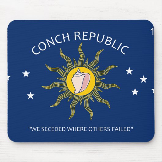 Conch Republic Flag Mousepad (Vorne)
