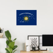 Conch Republic Flag Poster (Heimbüro)