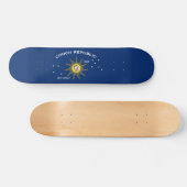 Conch Republic flag Skateboard (Horizontal)