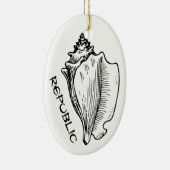 Conch Republic Keramik Ornament (Rechts)