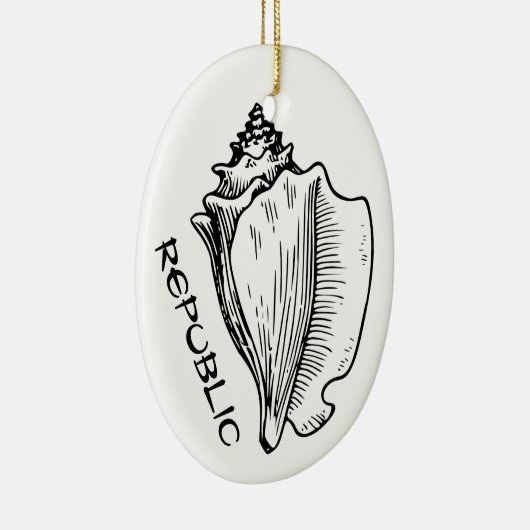 Conch Republic Keramik Ornament (Rechts)