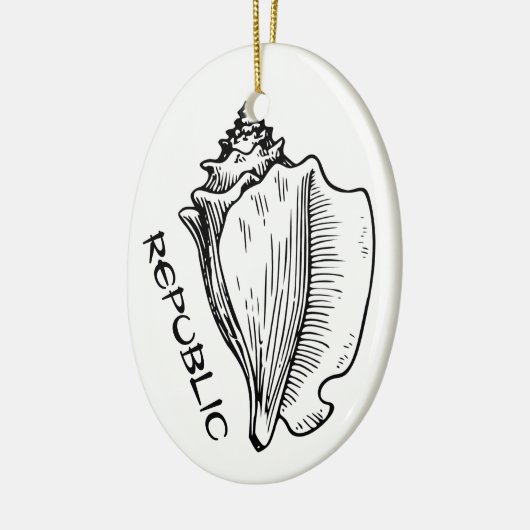 Conch Republic Keramik Ornament (Links)