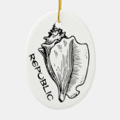 Conch Republic Keramik Ornament (Vorne)