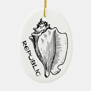 Conch Republic Keramik Ornament