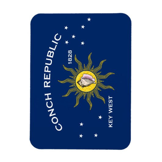 Conch Republic Magnet (Vertikal)