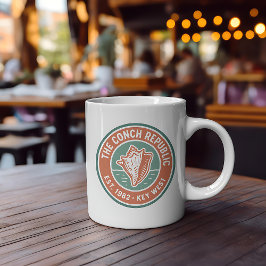 Conch Republic Vintag Island Abzeichen Kaffeetasse