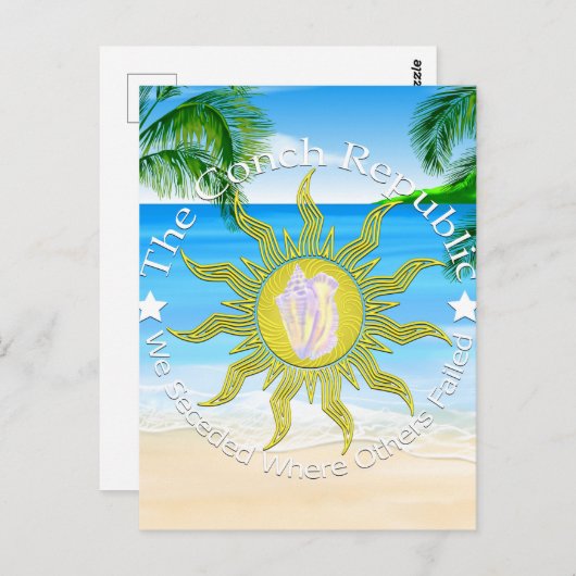 Conch Republic we Secedral Postkarte (Vorne/Hinten)