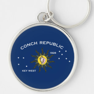 Conch-Republik-Flagge Key West Florida Schlüsselanhänger