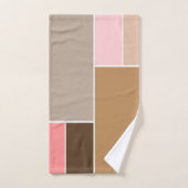 Conch Seashell Color Blocks Badhandtuch Set (Handtuch)