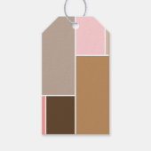 Conch Seashell Color Blocks Geschenkanhänger (Vorderseite)