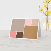 Conch Seashell Color Blocks Karte (Gelbe Blume)