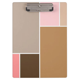 Conch Seashell Color Blocks Klemmbrett