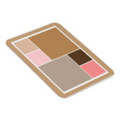 Conch Seashell Color Blocks Magnet (Rechte Seite)