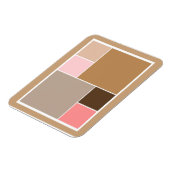 Conch Seashell Color Blocks Magnet (Linke Seite)