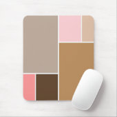 Conch Seashell Color Blocks Mousepad (Mit Mouse)