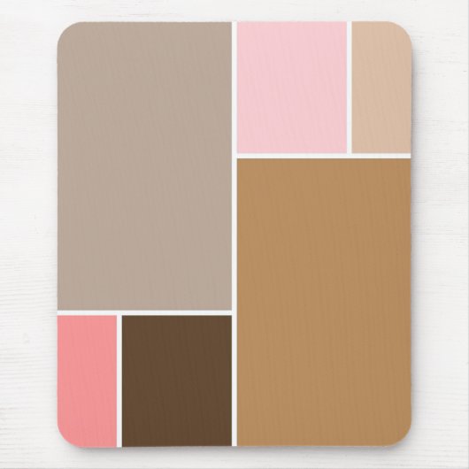 Conch Seashell Color Blocks Mousepad (Vorne)