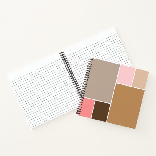 Conch Seashell Color Blocks Notizblock (Innenseite)