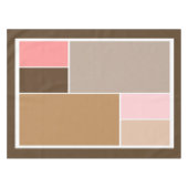 Conch Seashell Color Blocks Tischdecke (Vorderseite (Horizontal))