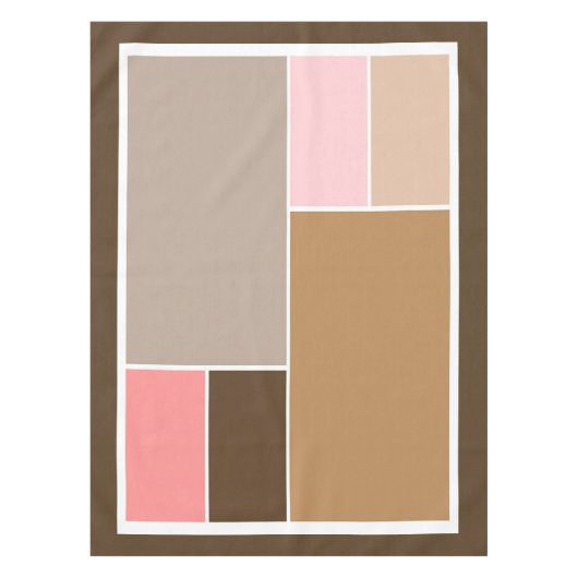 Conch Seashell Color Blocks Tischdecke (Vorderseite)