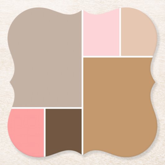 Conch Seashell Color Blocks Untersetzer (Vorderseite)