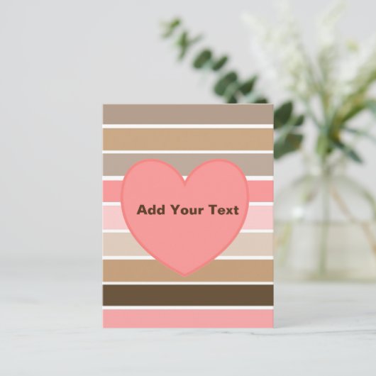 Conch Seashell Colors Postkarte (Stehend Vorderseite)