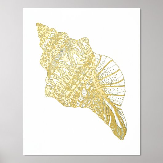 Conch Seashell Foliendrucke (Vorderseite)